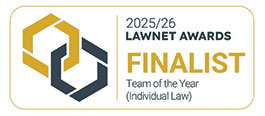 LawNet Awards 2025/26 – Team of the Year (Individual Law) - Private Client Team