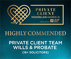Modern Law Awards – Private Client Team, Wills & Probate (16+)