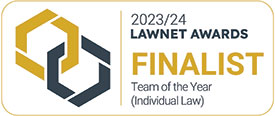 Lawnet Awards 2023/24 – Team of the Year (Individual Law)