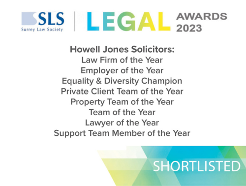 Howell Jones Shortlisted for 8 Awards at the Surrey Law Society Awards 2023